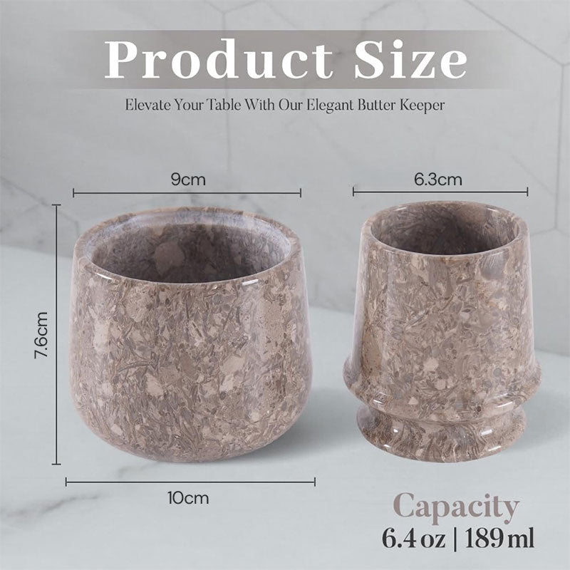 Marble Butter Keeper