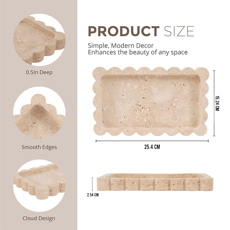 Marble Cloud Tray