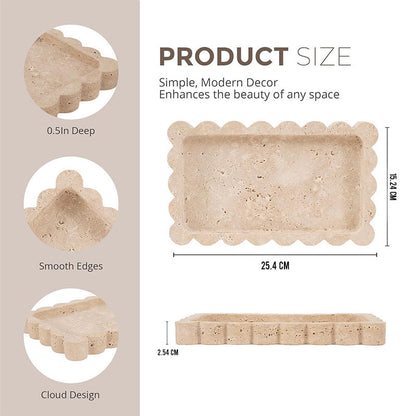 Marble Cloud Tray
