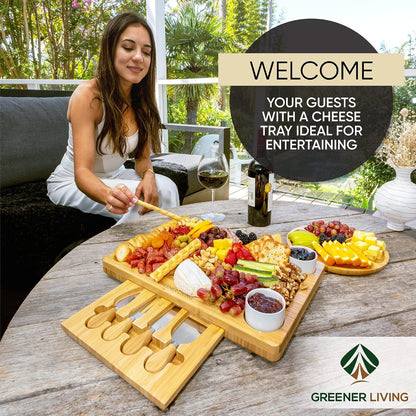 Sleek Cheese Board & Charcuterie Set