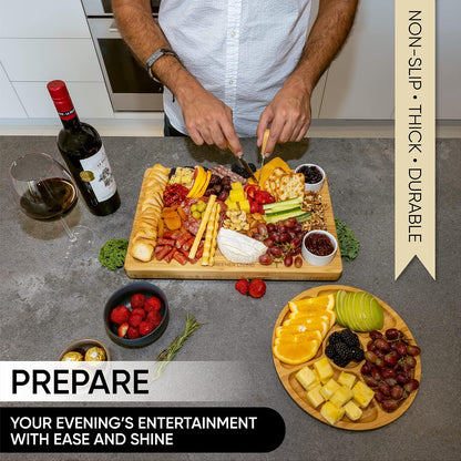Sleek Cheese Board & Charcuterie Set