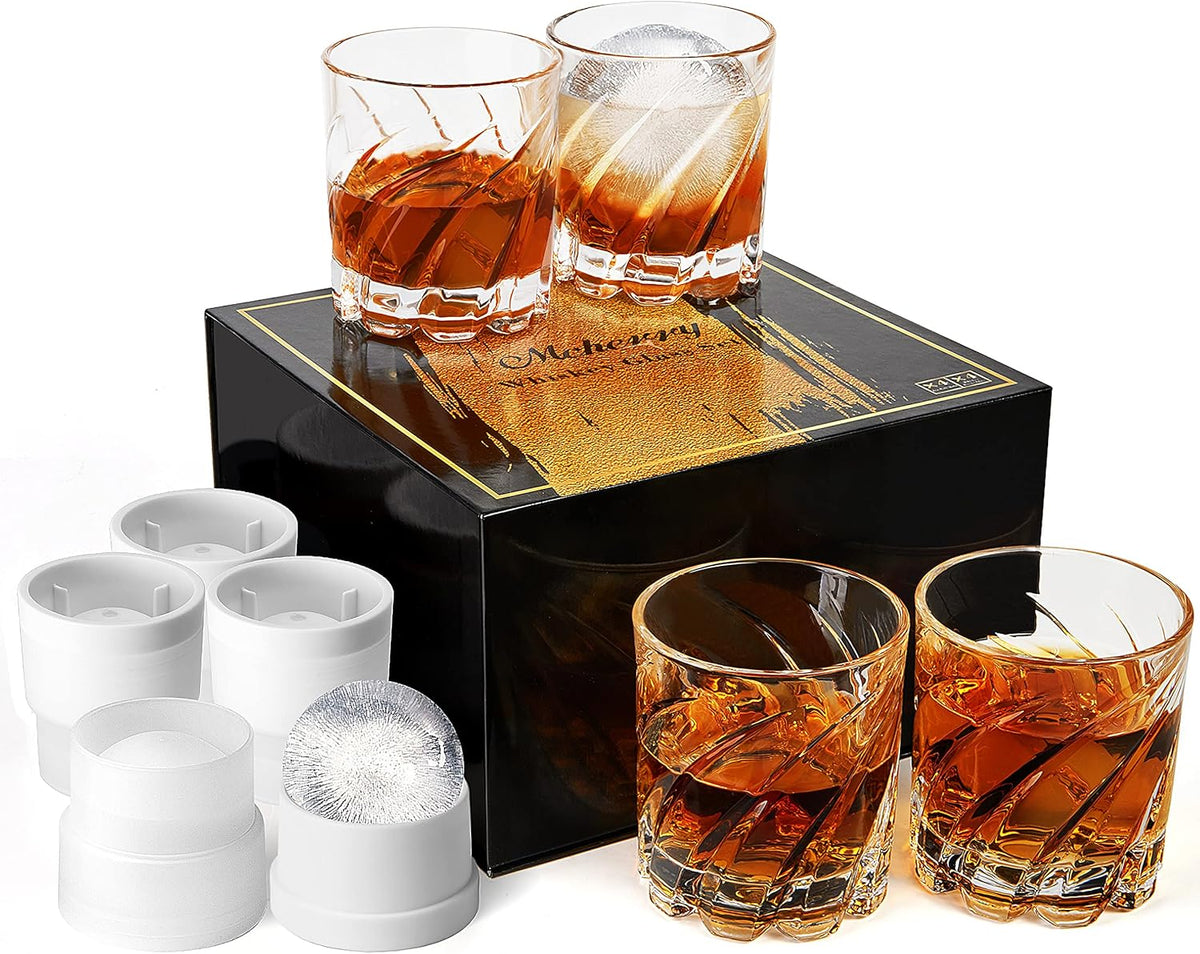 Whiskey Glass Gift Set of 4