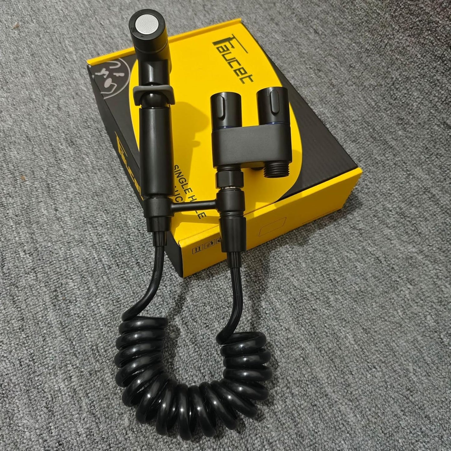 Toilet Flushing Bidet Sprayer Nozzle, Bidet Pet Cleaning Bathing G1/2 Caliber Metal Valve Body for Multi-Purpose use, Handheld Bidet Sprayer, can be Used with a Toilet, Bathtub, Bathroom Cleaning