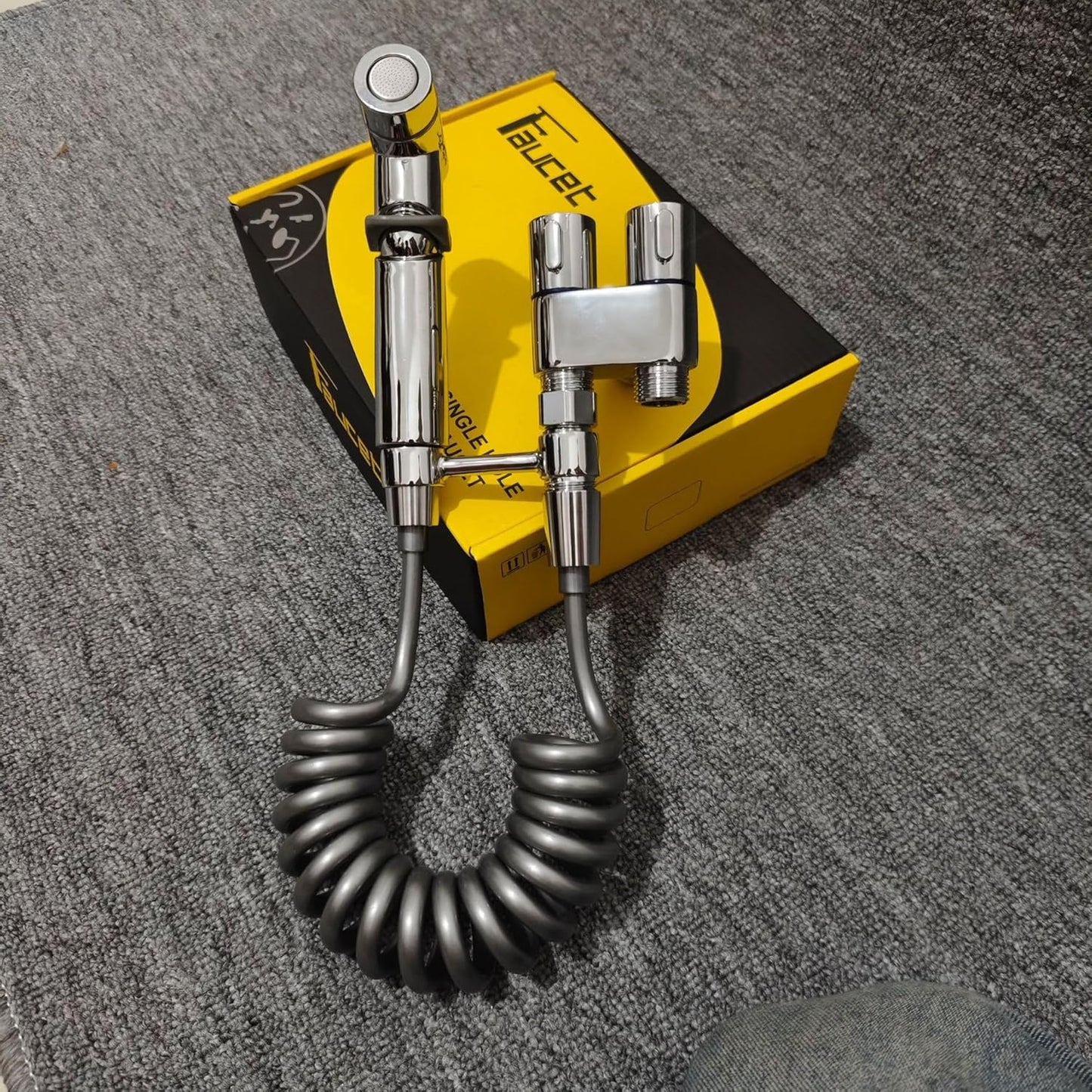 Toilet Flushing Bidet Sprayer Nozzle, Bidet Pet Cleaning Bathing G1/2 Caliber Metal Valve Body for Multi-Purpose use, Handheld Bidet Sprayer, can be Used with a Toilet, Bathtub, Bathroom Cleaning