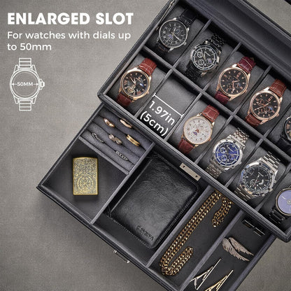 ProCase 12 Slot Watch Box for Men
