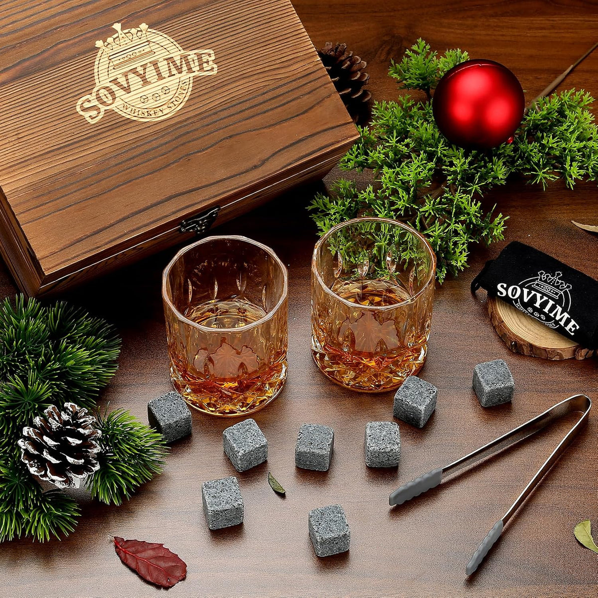 Whisky Stones Glasses Gift Set