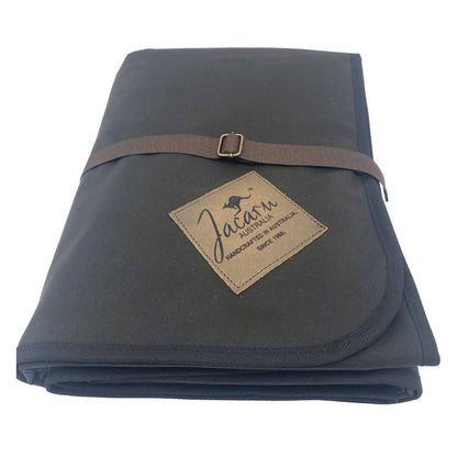 Jacaru 8003XL Giant Oilskin Picnic Blanket — 195 x 145cm Water-Resistant Rug with Tartan Flannelette Lining — image 6