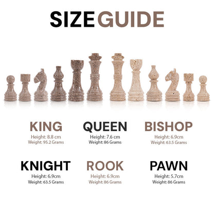 Chess Figures – Travertine & Oceanic