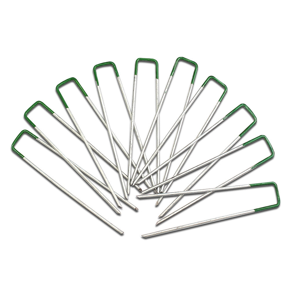 Prime Turf Artificial Grass 100pcs Synthetic Pins Fake Lawn Turf Weed Mat Pegs Joining Tape