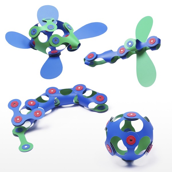 Clixo Itsy Pack - Green/Blue – Magnetic Building Toy