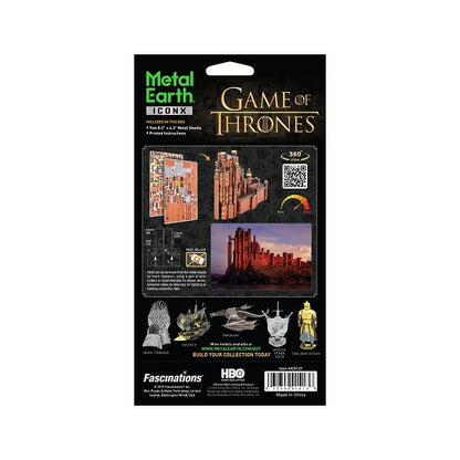 Metal Earth ICONX GOT - Red Keep – 3D Metal Model Kit