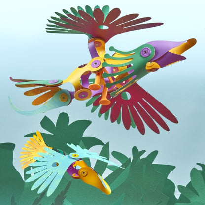 Clixo Tropical Birds – Magnetic Building Toy