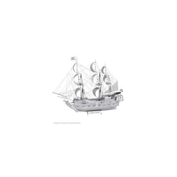Metal Earth ICONX Black Pearl – 3D Metal Model Kit