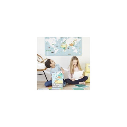 Creative Stickers - World Map (1600)