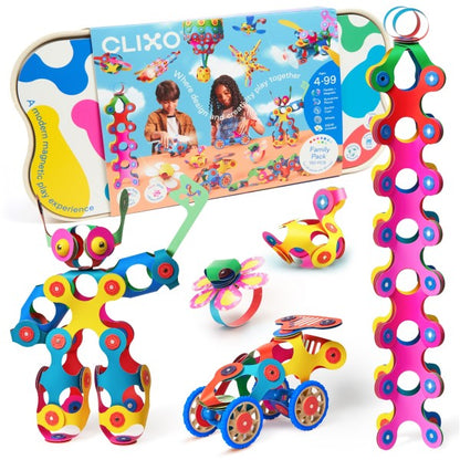 Clixo Family Pack – Magnetic Building Toy