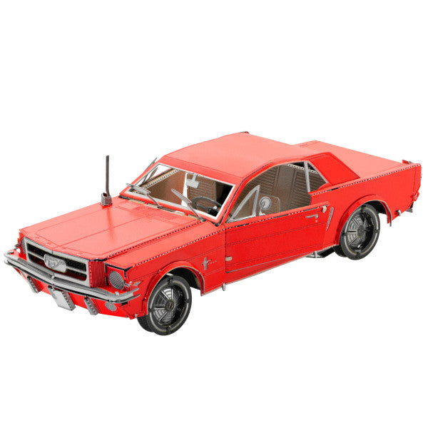 Metal Earth Metal Earth - 1965 Ford Mustang Coupe - Red – 3D Metal Model Kit