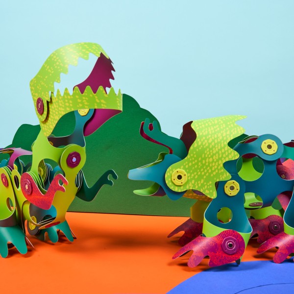 Clixo Dino Adventure – Magnetic Building Toy