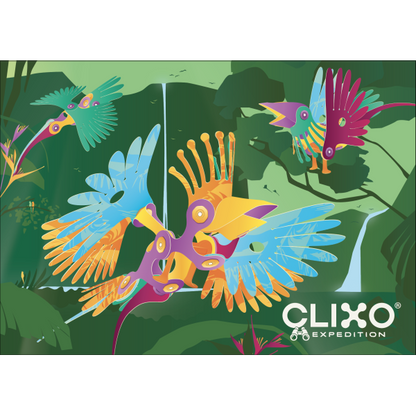 Clixo Tropical Birds – Magnetic Building Toy