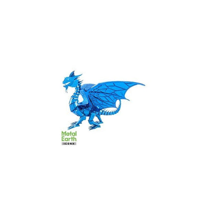 Metal Earth ICONX Blue Dragon – 3D Metal Model Kit