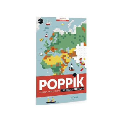 Creative Stickers - World Map (1600)