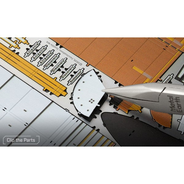 Metal Earth ICONX Space Shuttle Launch Kit – 3D Metal Model Kit