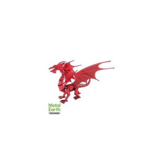 Metal Earth ICONX Red Dragon – 3D Metal Model Kit