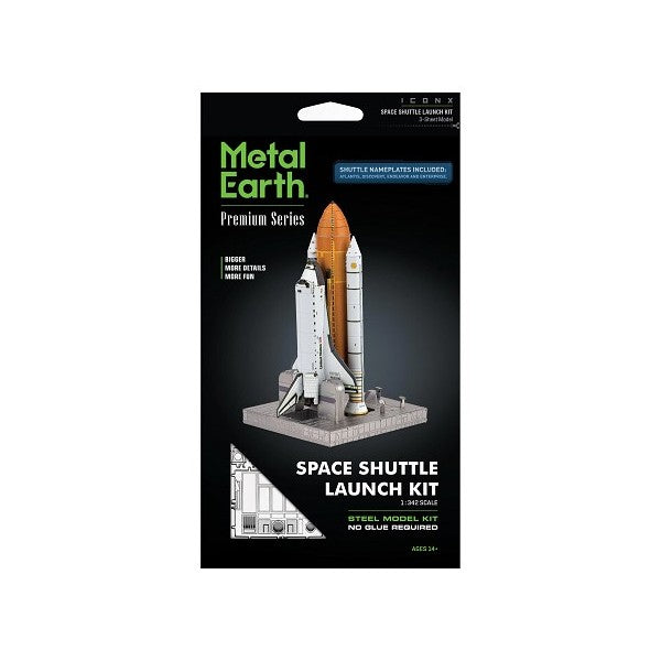 Metal Earth ICONX Space Shuttle Launch Kit – 3D Metal Model Kit