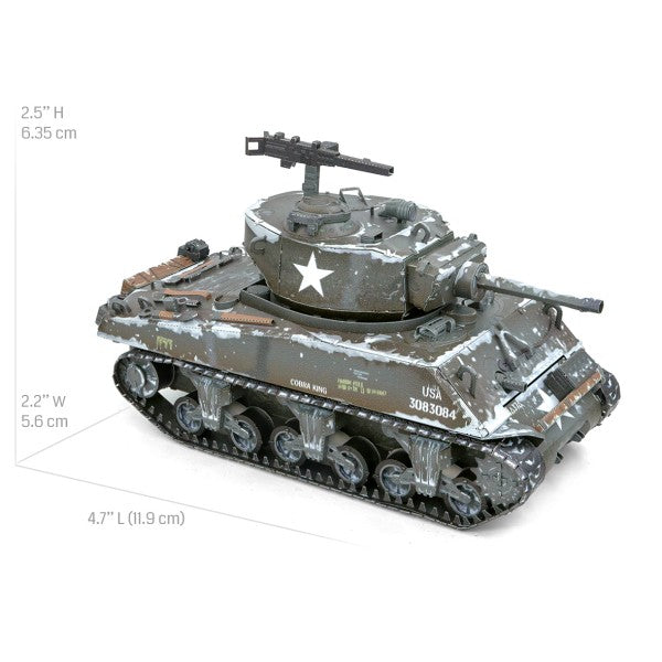 Metal Earth ICONX M4 Sherman Tank – 3D Metal Model Kit
