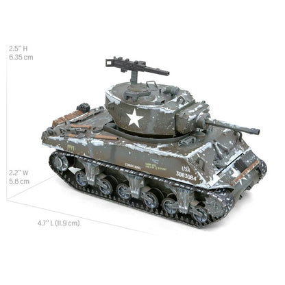 Metal Earth ICONX M4 Sherman Tank – 3D Metal Model Kit