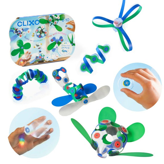 Clixo Window Pack (ex Grip & Stick) – Magnetic Building Toy