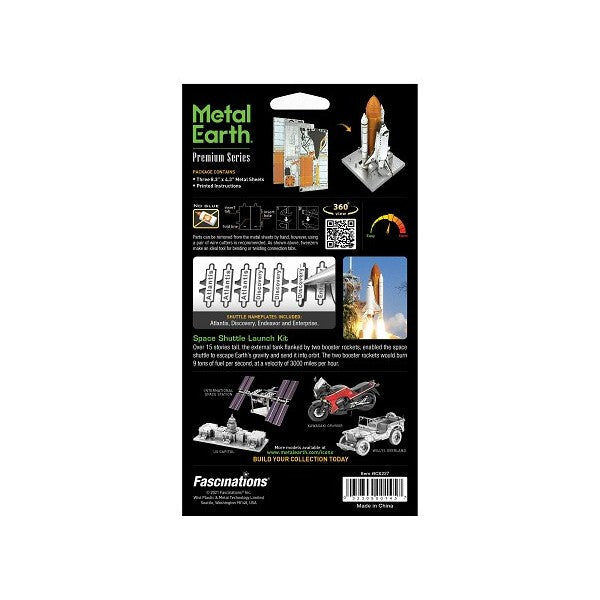 Metal Earth ICONX Space Shuttle Launch Kit – 3D Metal Model Kit