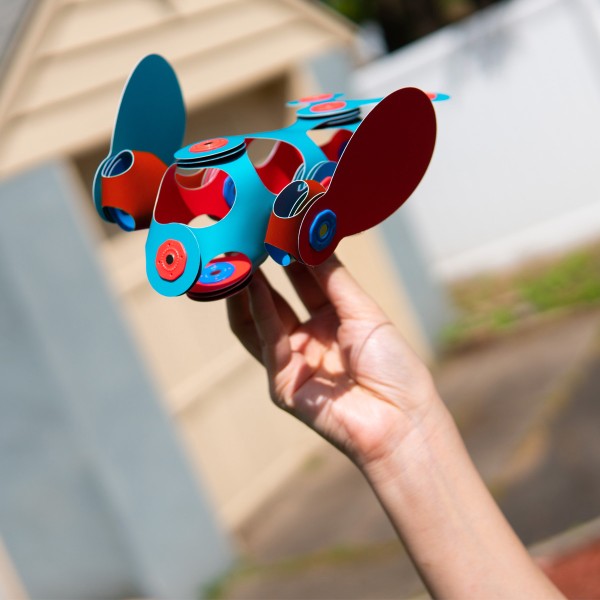 Clixo Itsy Pack - Flamingo/Turquoise – Magnetic Building Toy