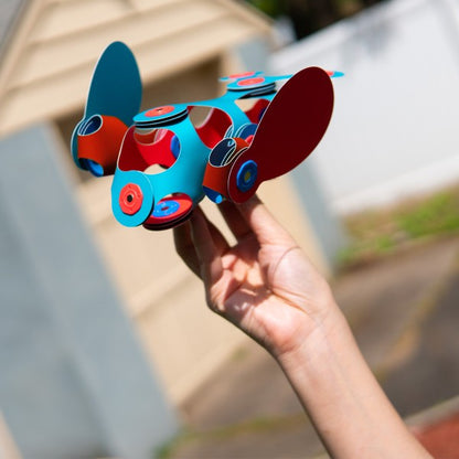 Clixo Itsy Pack - Flamingo/Turquoise – Magnetic Building Toy