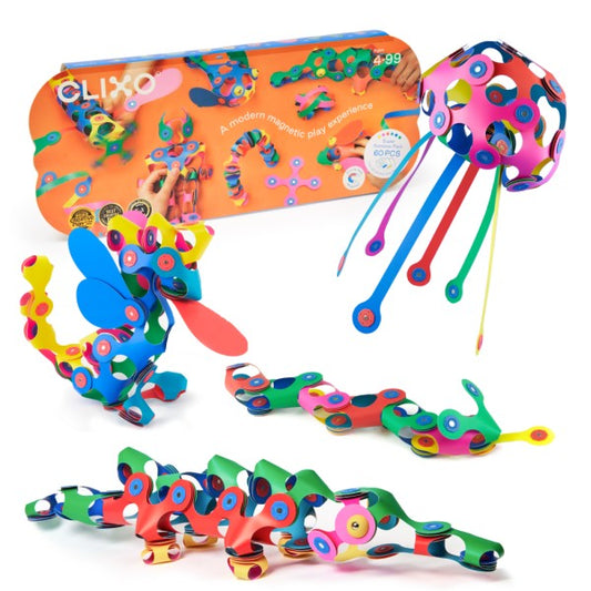 Clixo Super Rainbow Pack – Magnetic Building Toy