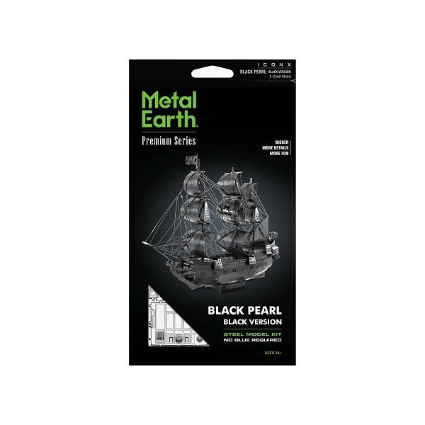 Metal Earth ICONX Black Pearl - Black Version – 3D Metal Model Kit