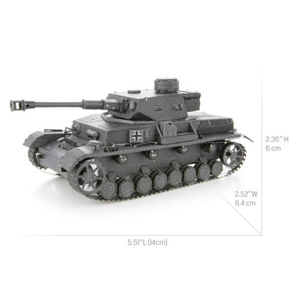 Metal Earth ICONX German Panzer Tank – 3D Metal Model Kit