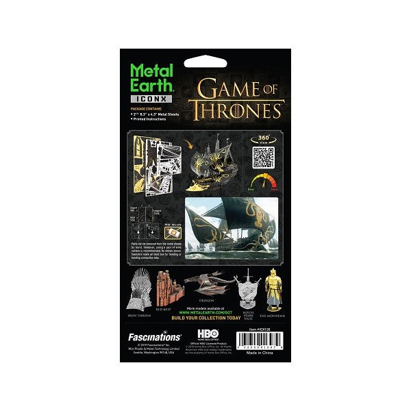Metal Earth ICONX GOT - Silence – 3D Metal Model Kit
