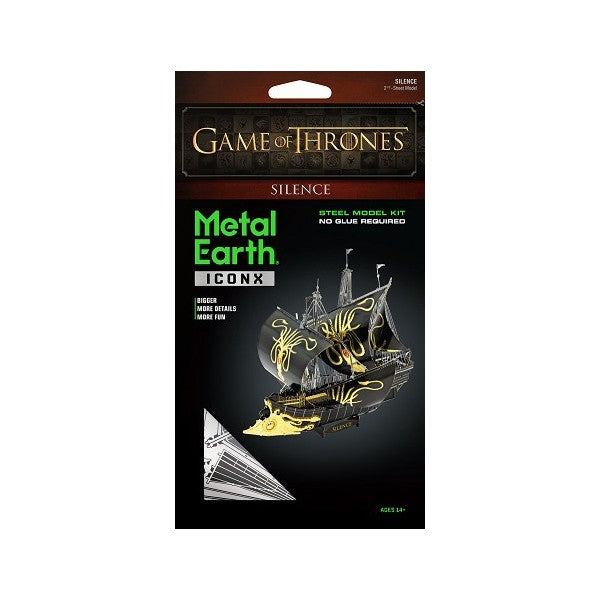 Metal Earth ICONX GOT - Silence – 3D Metal Model Kit