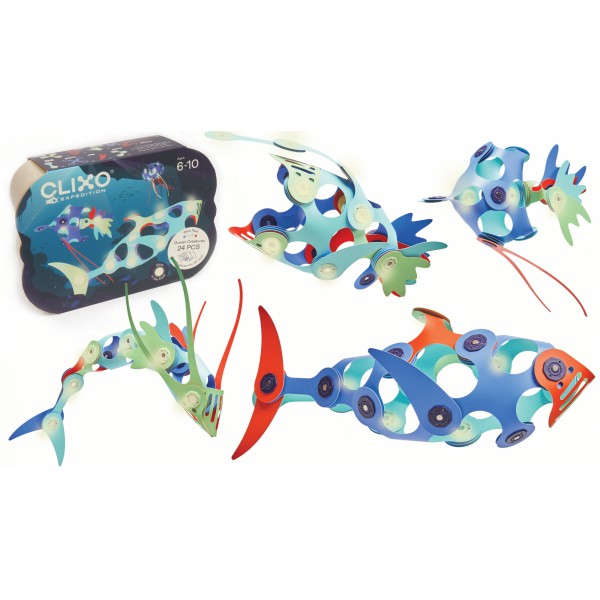 Clixo Ocean Creatures – Magnetic Building Toy