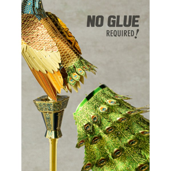 Metal Earth ICONX Peacock – 3D Metal Model Kit