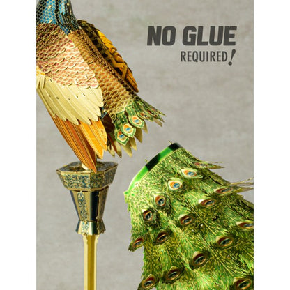 Metal Earth ICONX Peacock – 3D Metal Model Kit