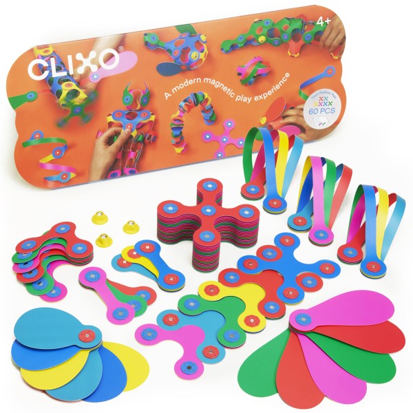 Clixo Super Rainbow Pack – Magnetic Building Toy