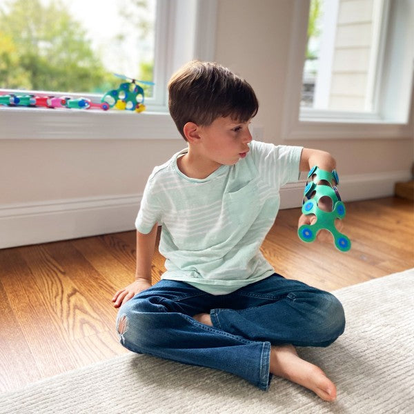 Clixo Itsy Pack - Green/Blue – Magnetic Building Toy