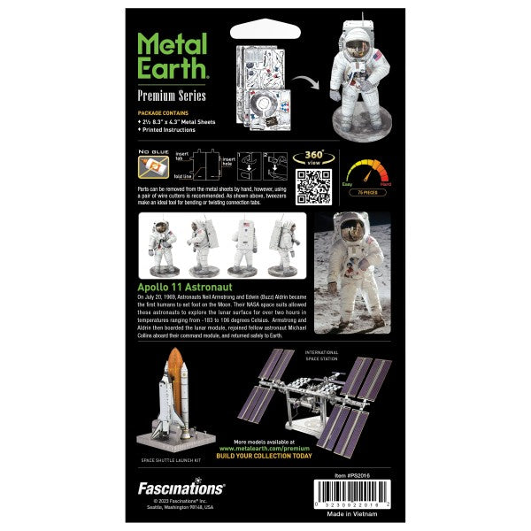 Metal Earth ICONX Apollo 11 Astronaut – 3D Metal Model Kit