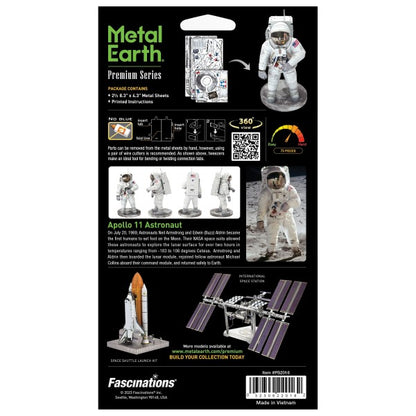 Metal Earth ICONX Apollo 11 Astronaut – 3D Metal Model Kit