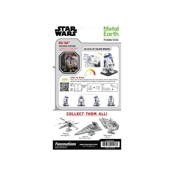Metal Earth ICONX R2D2 – 3D Metal Model Kit