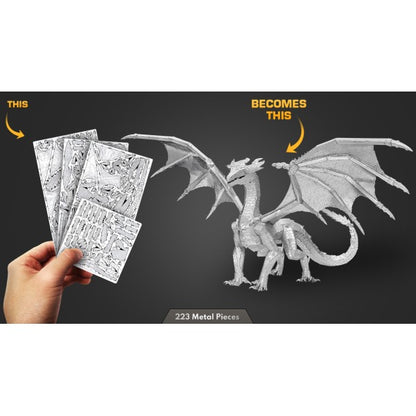 Metal Earth ICONX Steel Dragon – 3D Metal Model Kit