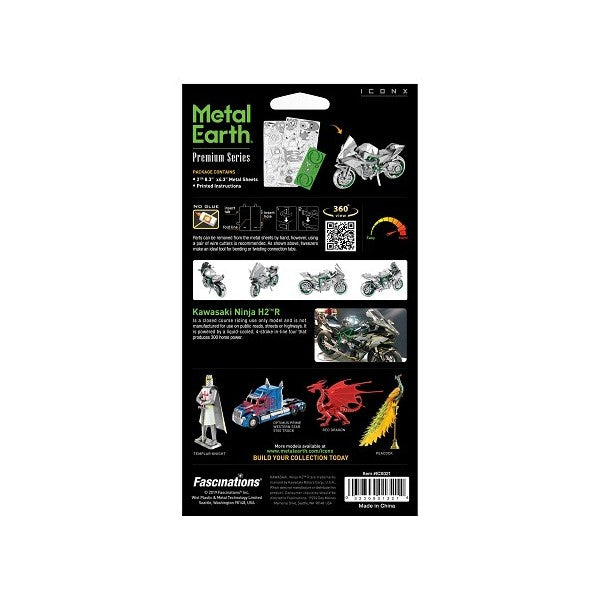 Metal Earth ICONX Kawasaki Ninja – 3D Metal Model Kit