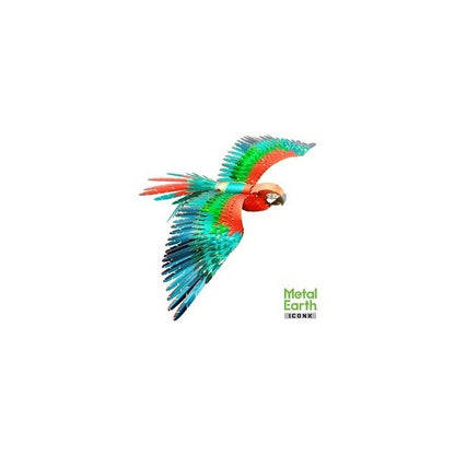 Metal Earth ICONX Parrot - Jubilee Macaw – 3D Metal Model Kit