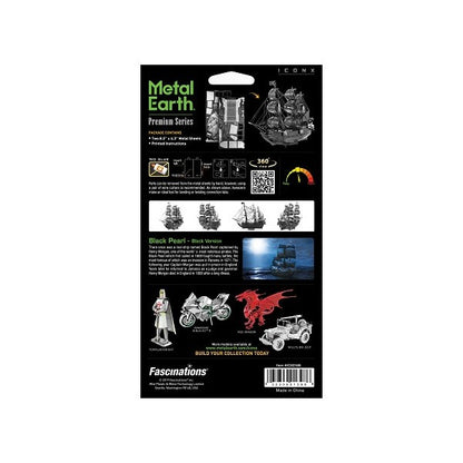 Metal Earth ICONX Black Pearl - Black Version – 3D Metal Model Kit